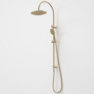 Contura Rail Shower with Overhead - Brushed Brass