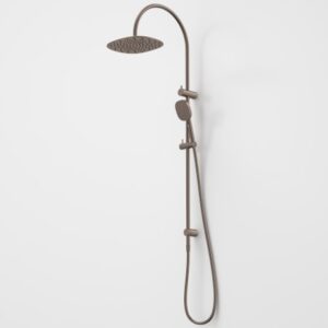 Contura Rail Shower with Overhead - Brushed Bronze