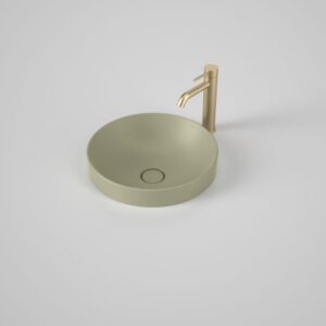Liano II 400mm Round Inset Basin – Matte Green Liano II 400mm Round Inset Basin – Matte Green