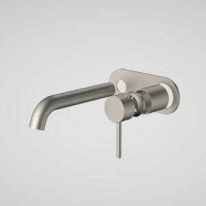 Liano 175mm Wall Basin Rounded Cover Plate - Brushed Nickel