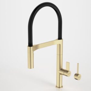 Liano Pull Down Sink Mixer with Dual Spray - Brushed Brass