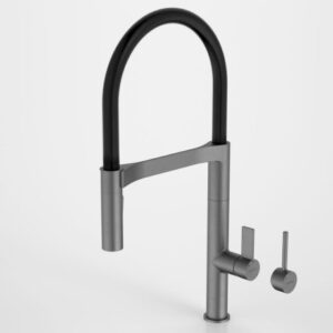 Liano Pull Down Sink Mixer with Dual Spray - Gunmetal