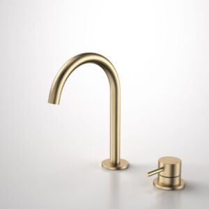 Liano II Hob Basin Mixer Set 160mm Brushed Brass