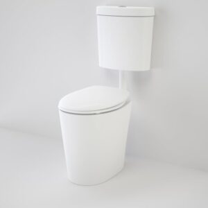 Care 610 Cleanflush P Trap Suite with Double Flap Seat - White