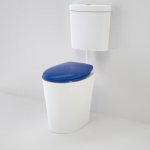 Care 610 Cleanflush P Trap Suite with Double Flap Seat - Sorrento Blue