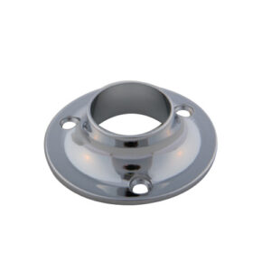 2 X Flange For Round Wardrobe Tube, 25mm Diameter