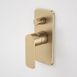 Luna Bath/Shower Mixer with Diverter Brushed Brass