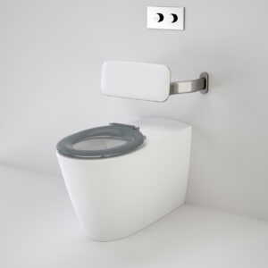 Care 800 Cleanflush® Invisi WC Suite Backrest & Pedigree Seat, Anthracite Grey