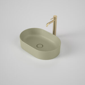 Liano 530mm Pill Above Counter Basin - Matte Green Liano 530mm Pill Above Counter Basin - Matte Green