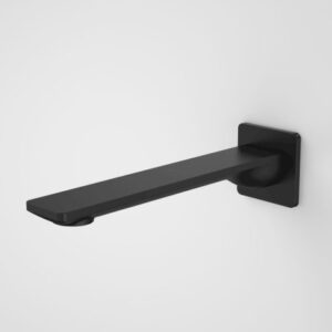 Urbane 220mm Basin Bath Outlet Square Cover Plate Matte Black