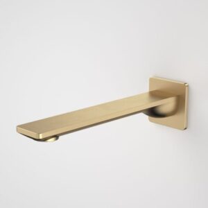 Urbane 220mm Basin Bath Outlet Square Cover Plate Brushed Brass
