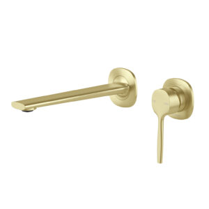 Vask SwitchMix Wall Basin/Bath Mixer Set, Brushed Gold Vask SwitchMix Wall Basin/Bath Mixer Set, Brushed Gold