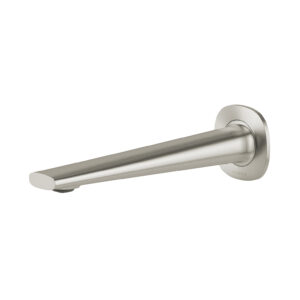 Vask Wall Basin / Bath Outlet 200mm, Brushed Nickel