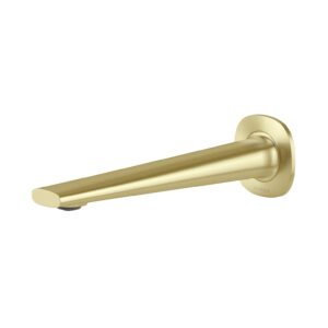 Vask Wall Basin / Bath Outlet 200mm, Brushed Gold