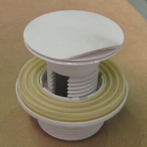 32 40MM White Overflow Uni Plug and Waste
