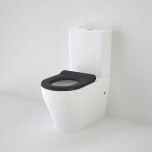 School Smart Compact Flush Suite with Liano Black Single Flap Seat