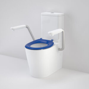 Care 660 Easy Height Toilet Suite with Armrests Sorrento Blue