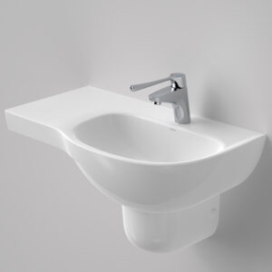 Care 700 Wall Basin - Left Shelf, 1TH with GermGard