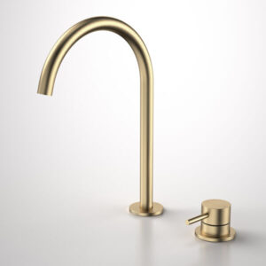 Liano II Mixer Set for Hob Basin/Sink 200mm Brushed Brass Liano II Mixer Set for Hob Basin/Sink 200mm Brushed Brass