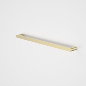 Urbane II Brushed Brass Single Towel Rail – 625mm