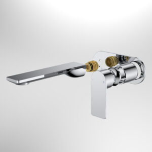 Urbane II Wall Basin/Bath 180mm Trim Kit - Chrome with Round Plate