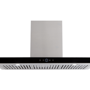 90cm Canopy Rangehood – Black Glass