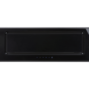 90cm Undermount Rangehood – Black Glass