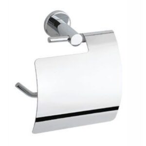 Toilet Paper Holder with Dust Cover – Chrome