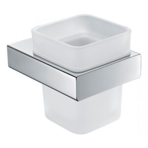 Single Tumbler Holder – Solid Brass with Chrome