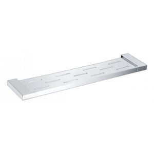 Polished Chrome Wall Shelf - Solid Brass