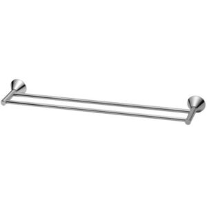 Double Towel Holder – Solid Brass, 600mm