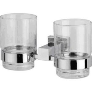 Double Tumbler – Solid Brass with Glass