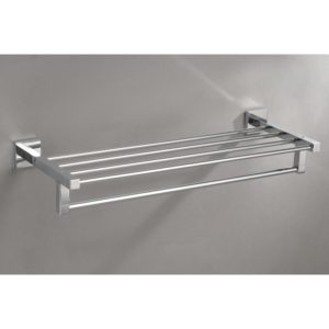 Polished Chrome Bath Towel Rack