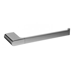 Soft curves and sleek gun metal grey hand towel rail - Solid Brass