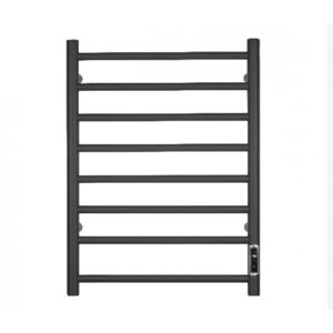 Matte Black Heated Towel Rail With Timer 700mm(H)*600mm(W)
