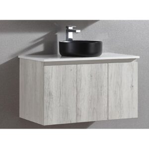Stone top with Black Round Basin