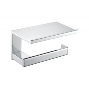 Stainless steel Toilet paper holder with shelf Stainless steel Toilet paper holder with shelf