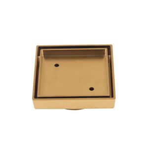 Brushed Gold Tile Insert Floor Grate