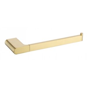 Brushed Gold Soft Curve Hand Towel Rail – Solid Brass