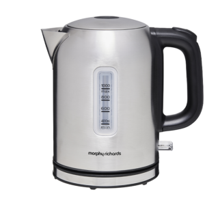 Equip 1L Jug Kettle - Stainless Steel with Dolly Switch & 360° Rotating Base