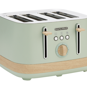 Essence Scandi 4-Slice Toaster – Eucalyptus Finish with Independent 2/4 Slice Operation