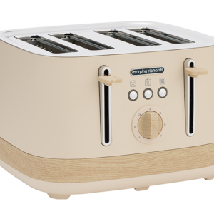 Essence Scandi 4-Slice Toaster - Tapioca Dual Slice Control & Multiple Toasting Functions