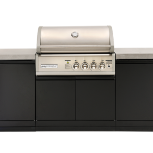 Crossray Tcs4fl In-built Bbq, Fridge, Cabinet & Grey Benchtops