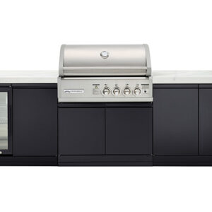 Crossray Tcs4fl In-built Gas Bbq Kitchen + Fridge & Stone Top