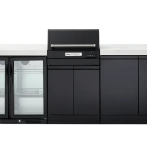 Crossray Tce22ht Extreme Electric Bbq With White Benchtops & Dual Fridge