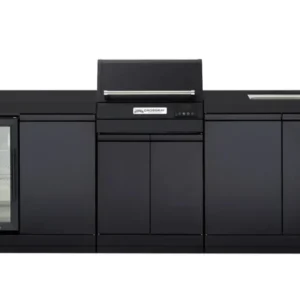 Crossray Tce22ht Extreme Electric Bbq – Black Benchtops & Double Side Cabinets