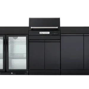 Crossray Tce22ht Extreme Electric Bbq With Black Benchtops & Dual Fridge