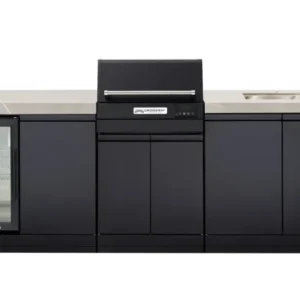 Crossray Tce22ht Extreme Electric Bbq – Grey Benchtops & Double Side Cabinets