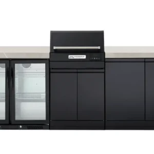 Crossray Tce22ht Extreme Electric Bbq With Grey Benchtops & Dual Fridge