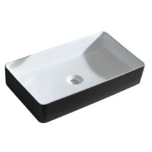 Above Counter Basin with thin edge - White & Black